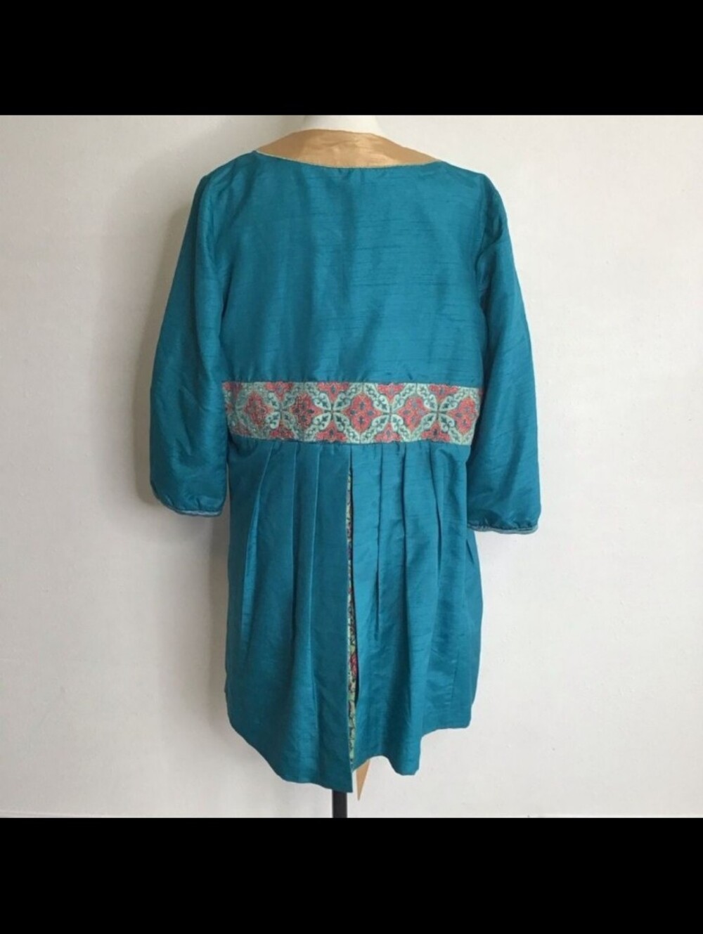Tracy Porter Teal Kimono Style Tie Front Jacket - Picture 2 of 11